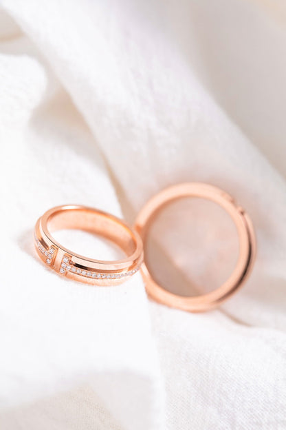 [⭐JeweliWhal]T PINK GOLD RING
