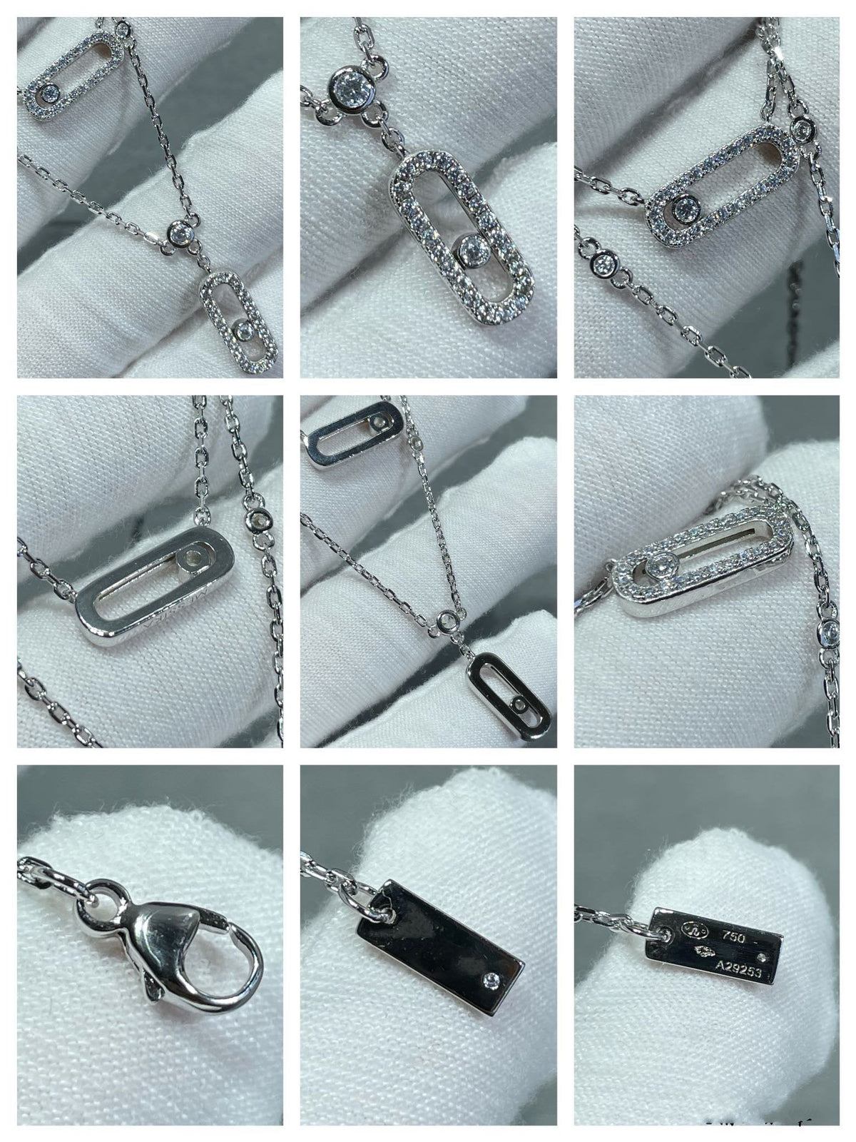 [⭐⭐JeweliWhal]MOVE 2 ROW DIAMOND NECKLACE
