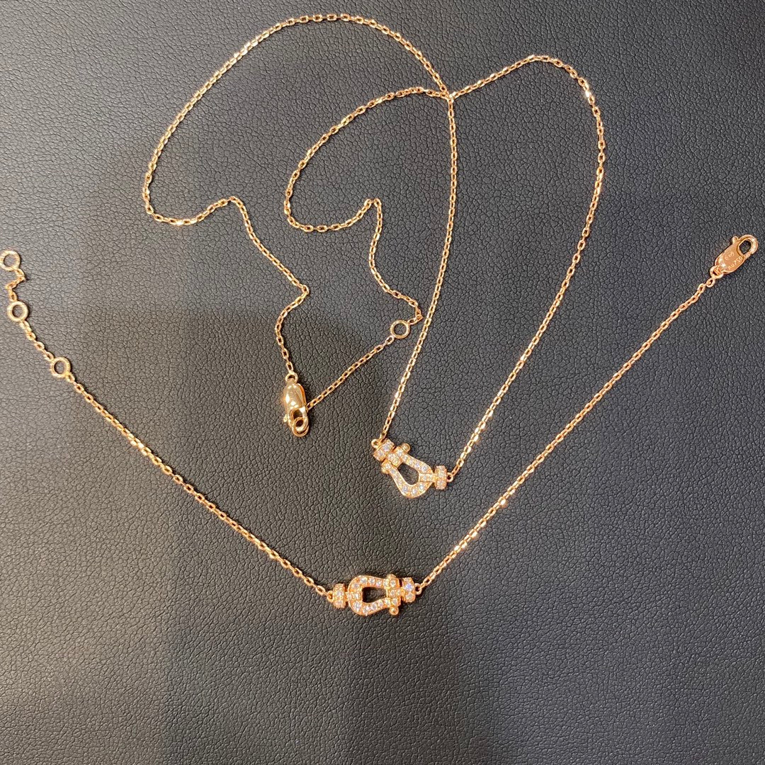 [⭐⭐JeweliWhal]FORCE 10 DIAMOND PINK GOLD NECKLACE MINI MODEL