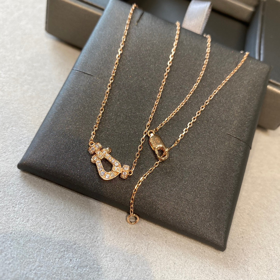 [⭐⭐JeweliWhal]FORCE 10 DIAMOND PINK GOLD NECKLACE MINI MODEL