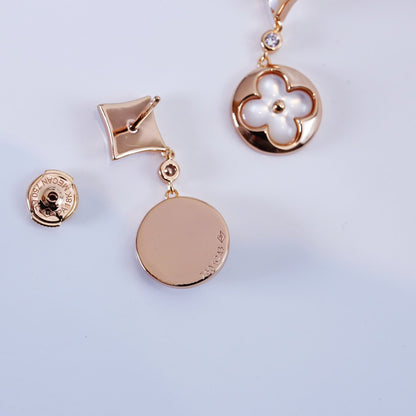 [⭐⭐JeweliWhal]STAR AND SUN PINK GOLD MOP DROP EARRINGS