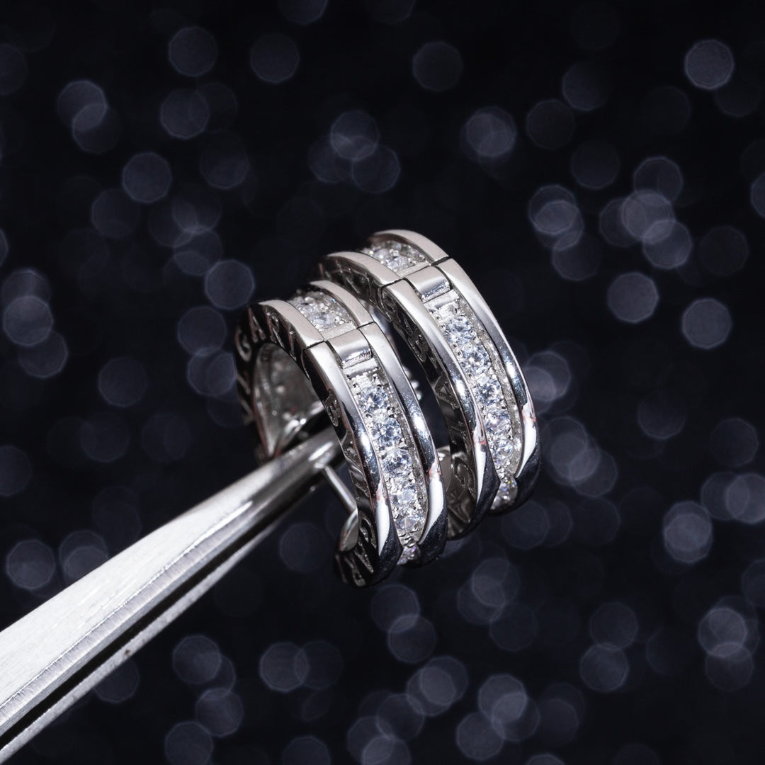 [⭐⭐JeweliWhal]ZERO 1 MINI SILVER DIAMOND EARRINGS
