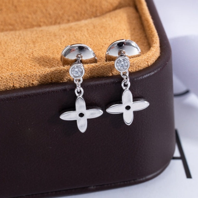 [⭐⭐JeweliWhal]VIDYLLE SILVER DIAMOND MINI DROP EARRINGS