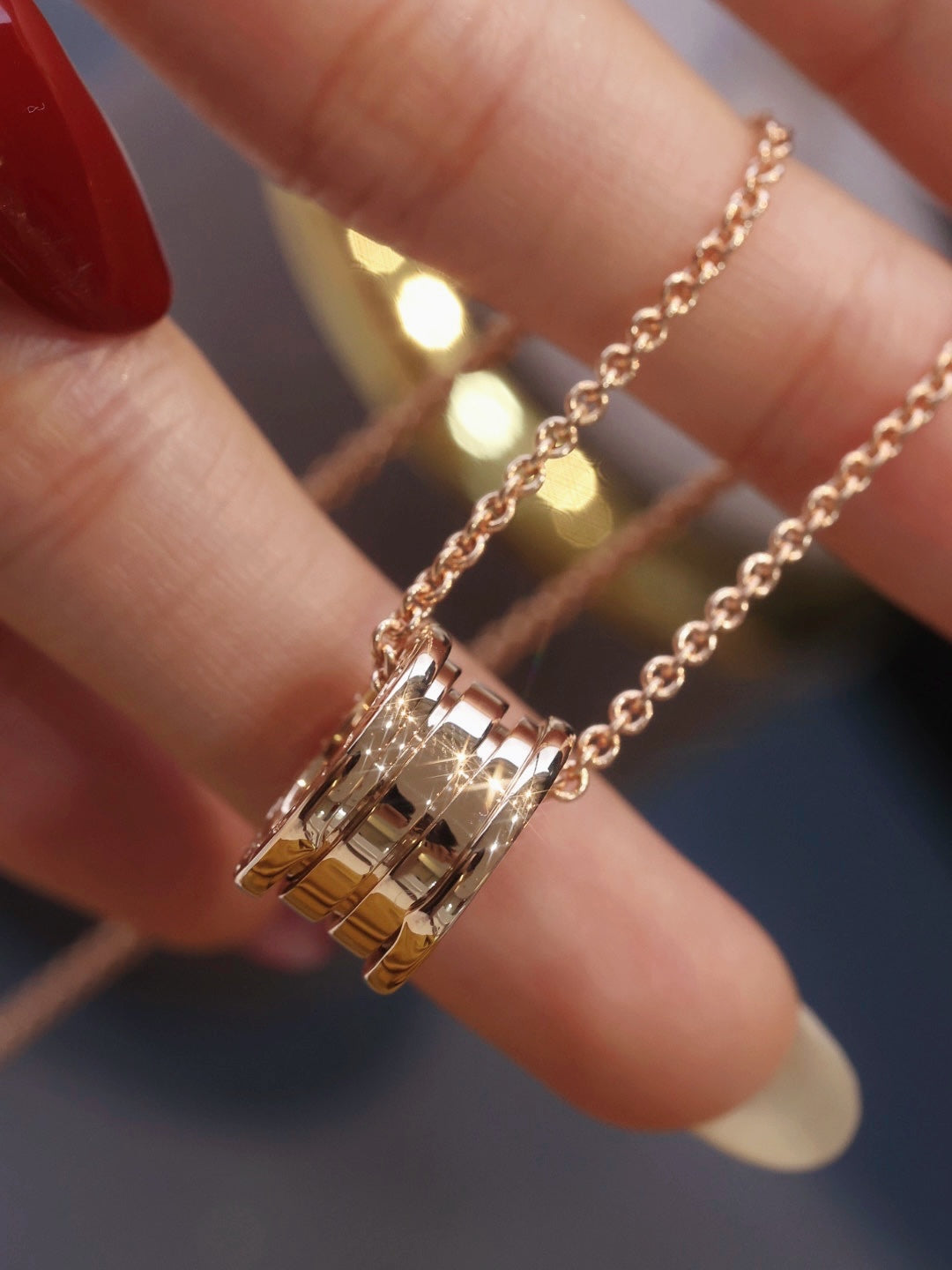 [⭐⭐JeweliWhal]ZERO 1 PINK GOLD NECKLACE