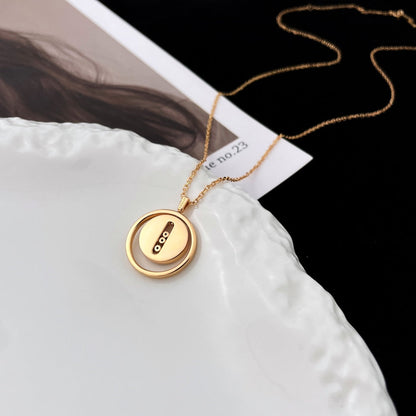 [⭐⭐JeweliWhal]Demo MOVE MOP PINK GOLD NECKLACE