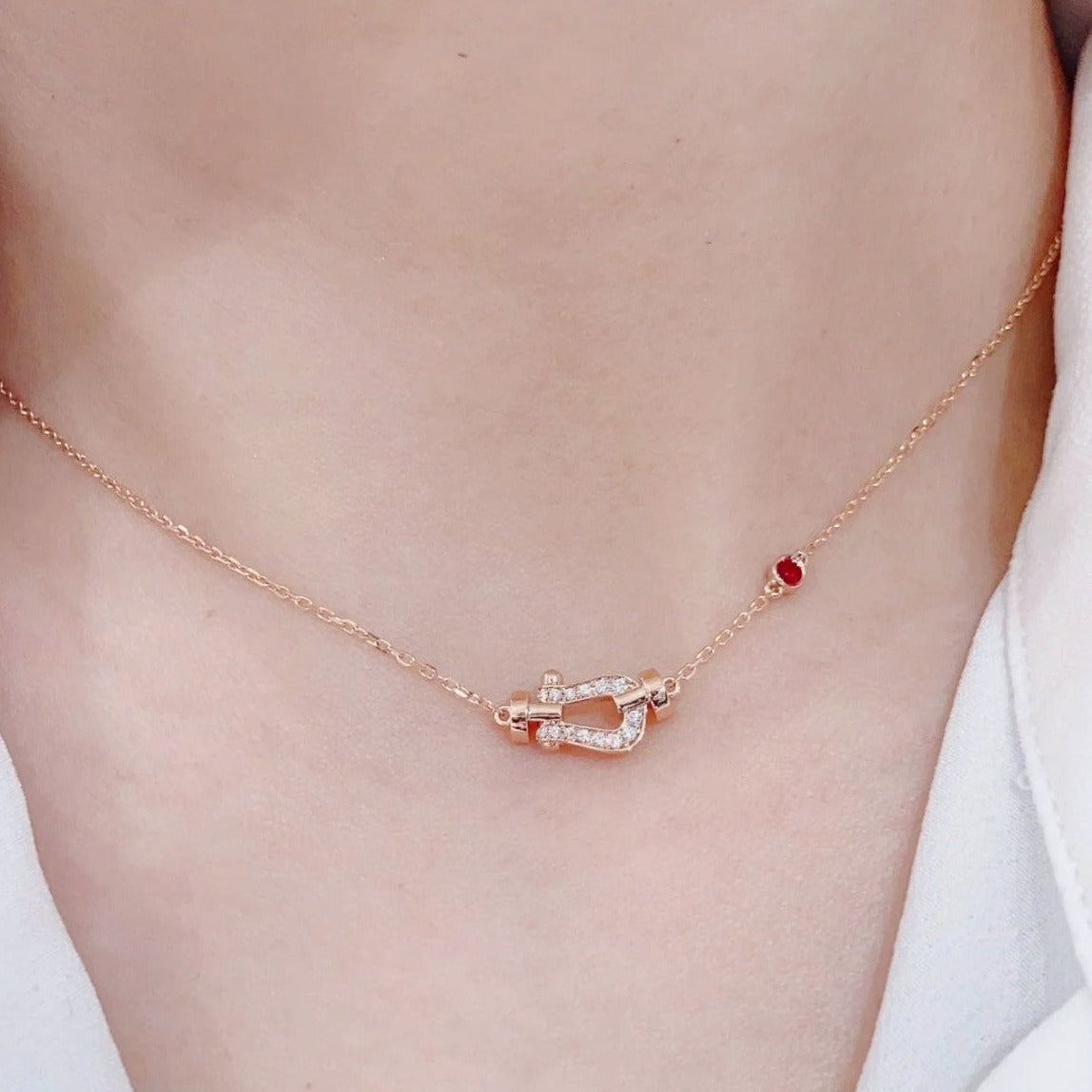 [⭐⭐JeweliWhal]FORCE 10 DIAMOND PINK GOLD NECKLACE