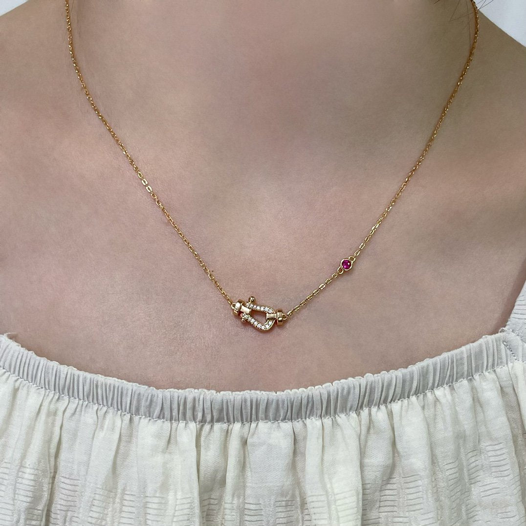 [⭐⭐JeweliWhal]FORCE 10 DIAMOND PINK GOLD NECKLACE