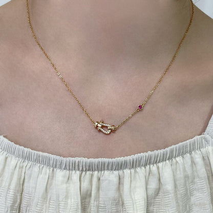[⭐⭐JeweliWhal]FORCE 10 DIAMOND PINK GOLD NECKLACE