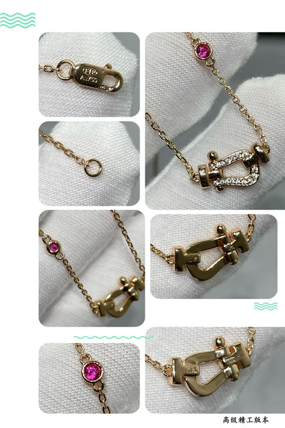 [⭐⭐JeweliWhal]FORCE 10 DIAMOND PINK GOLD NECKLACE