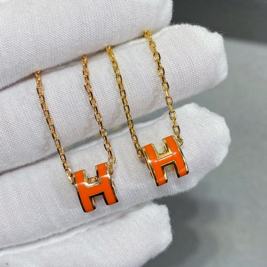 [⭐⭐JeweliWhal]MINI POP H NECKLACE