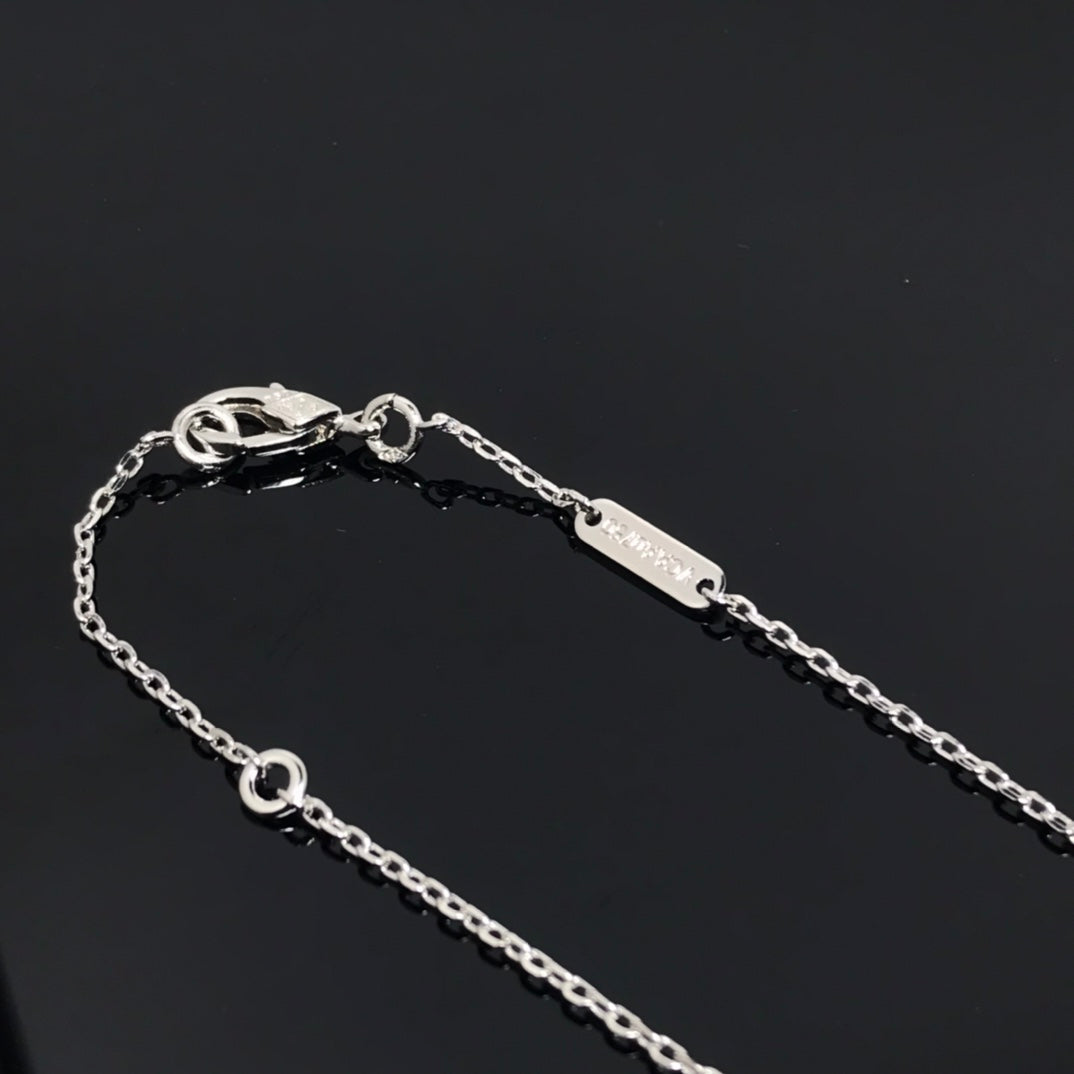 [⭐⭐JeweliWhal]CLOVER PIETERSITE SILVER LONG NECKLACE