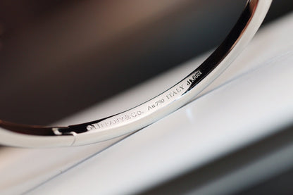 [⭐JeweliWhal]NARROW T1 HINGED BANGLE DIAMOND SILVER