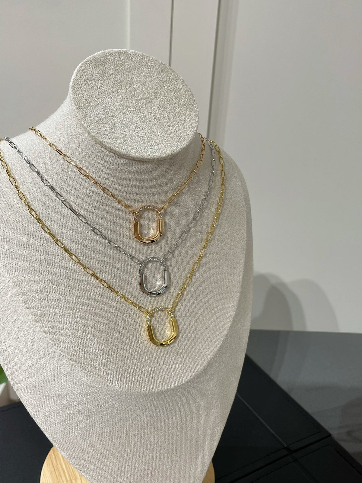 [⭐JeweliWhal]LOCK MEDIUM PENDANT DIAMOND NECKLACE