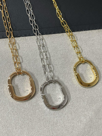 [⭐JeweliWhal]LOCK MEDIUM PENDANT DIAMOND NECKLACE