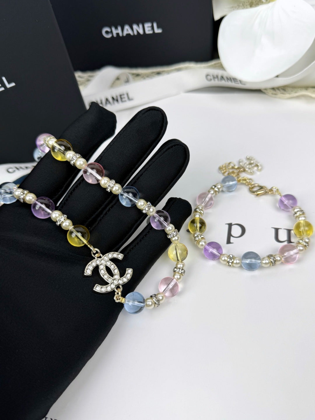 [⭐⭐JeweliWhal]26C 新春コレクション カラフルな透明樹脂ネックレス