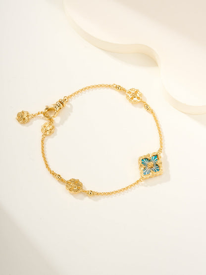 [⭐⭐JeweliWhal]B.C.L ENAMELED One-Flower Bracelet（Various Colors)
