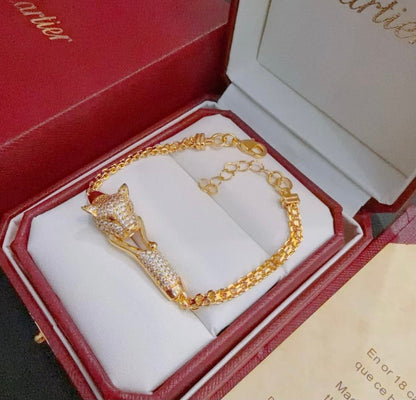 [⭐⭐JeweliWhal Jewelry] PANTHERE  BRACELET DIAMONDS