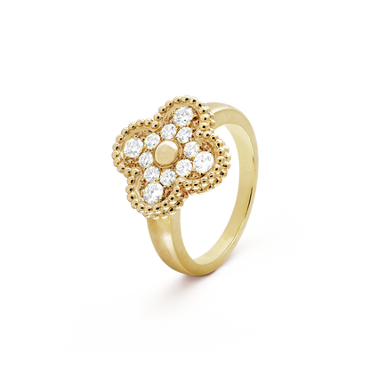[⭐⭐JeweliWhal]CLOVER DIAMOND RING