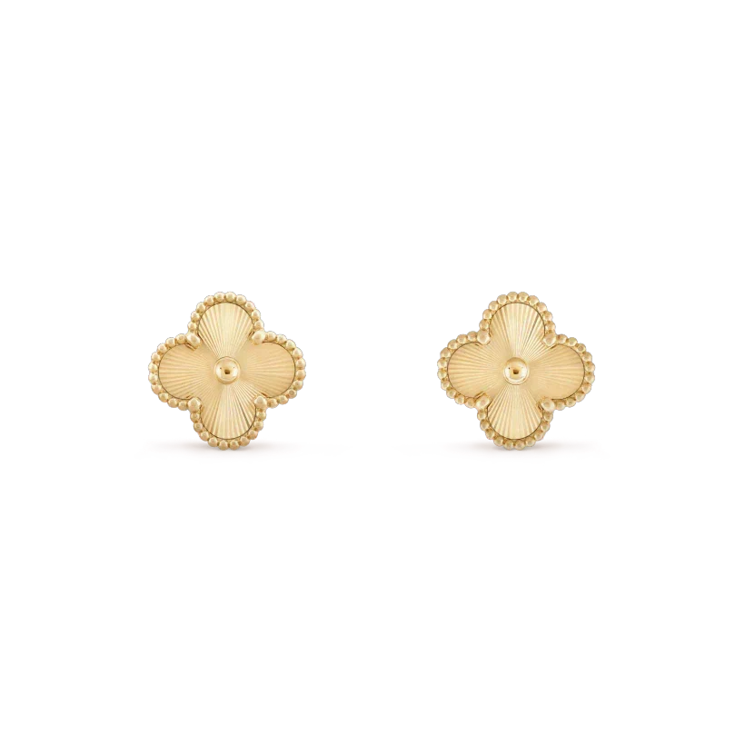 [⭐⭐JeweliWhal]CLOVER MINI 9.5MM LASER EARRINGS