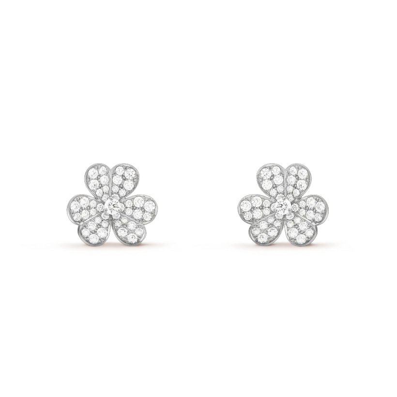 [⭐⭐JeweliWhal]CLOVER COMOS DIAMOND EARRINGS SILVER