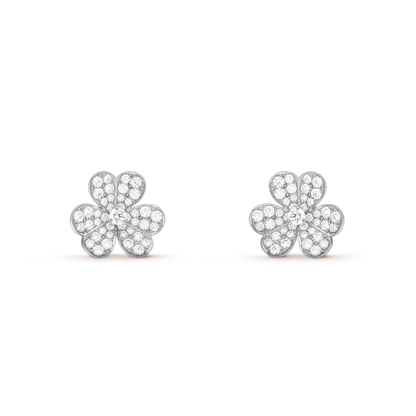 [⭐⭐JeweliWhal]CLOVER COMOS DIAMOND EARRINGS SILVER