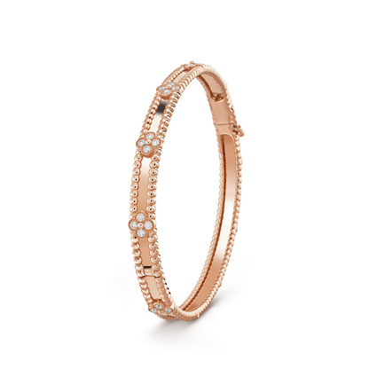[⭐⭐JeweliWhal]CLOVER BRACELET 4MM DIAMONDS