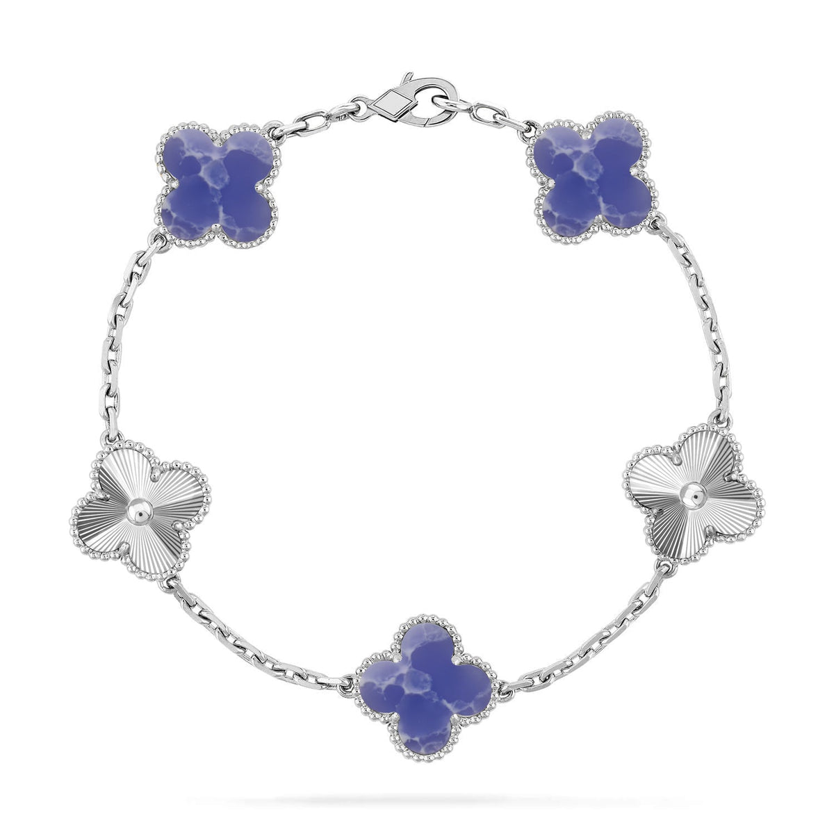 [⭐⭐JeweliWhal]CLOVER 5 MOTIF BLUE VEINS BRACELET COLLECTION