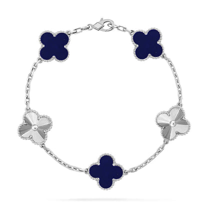 [⭐⭐JeweliWhal]CLOVER 5 MOTIF LAPIS LAZULI BRACELET COLLECTION