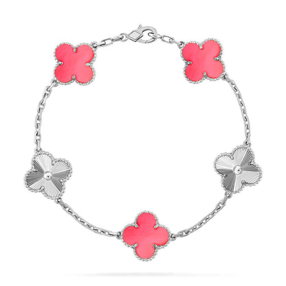 [⭐⭐JeweliWhal] CLOVER 5 MOTIFS  PINK MOP BRACELET COLLECTION