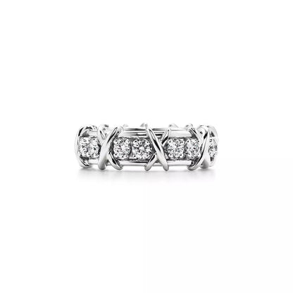 [⭐JeweliWhal]SIXTEEN STONE SILVER RING