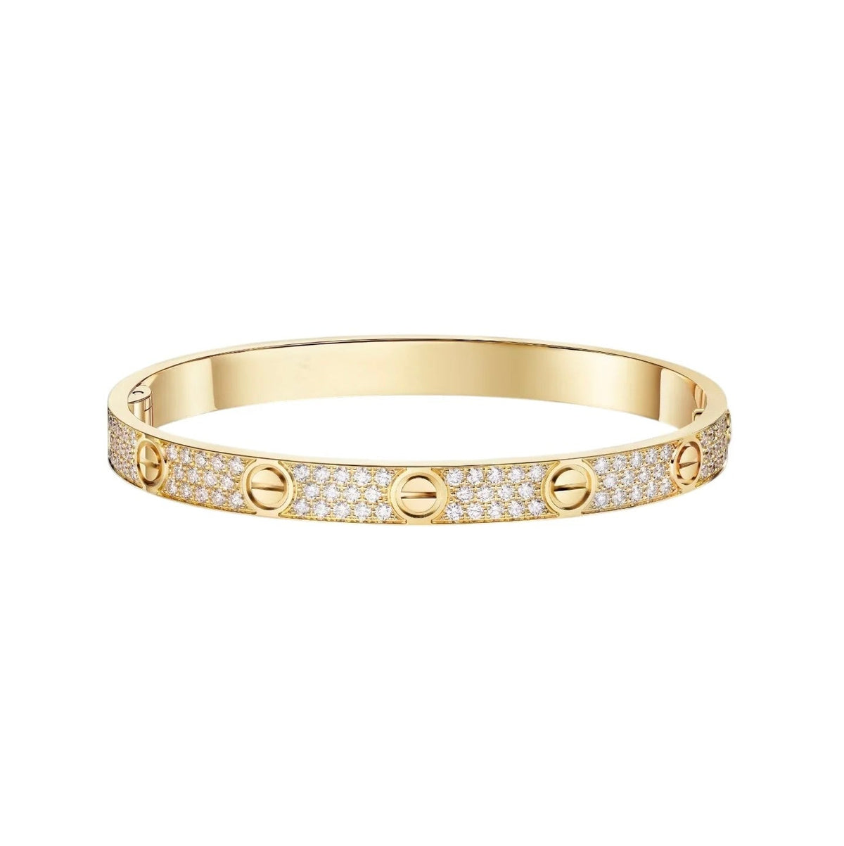 [⭐⭐JeweliWhal]LOVE BRACELET 6.1MM DIAMOND-PAVED
