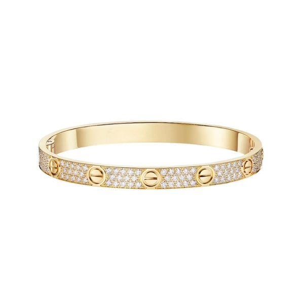 [⭐⭐JeweliWhal]LOVE BRACELET 6.1MM DIAMOND-PAVED