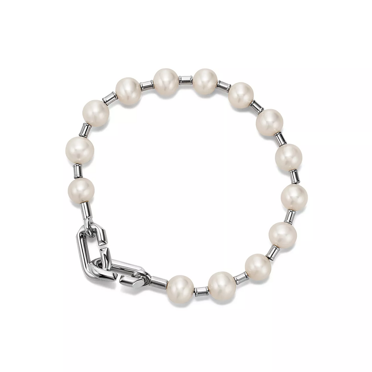 [⭐JeweliWhal]PEARL 7-8MM SILVER BRACELET