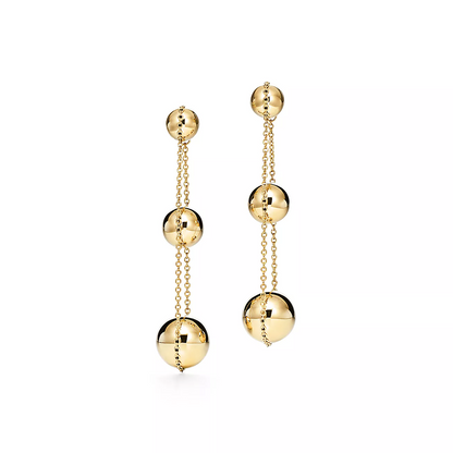 [⭐JeweliWhal]TRIPLE DROP GOLD EARRINGS