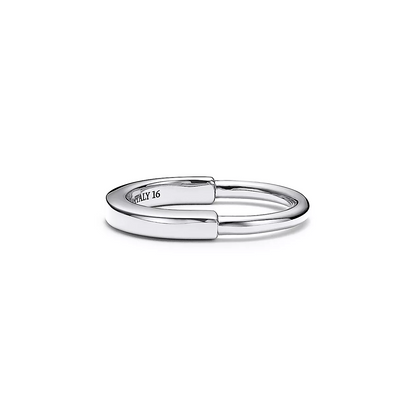 [⭐JeweliWhal]LOCK RING SILVER