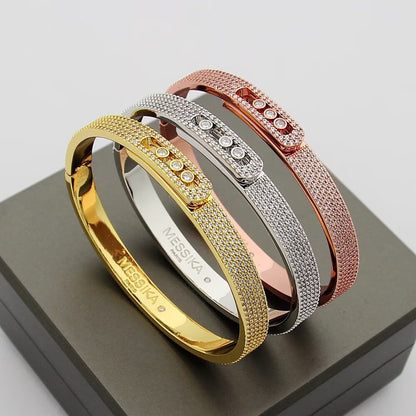 [⭐⭐JeweliWhal]Move Noa Full Pavé Diamond Bangle Bracelet