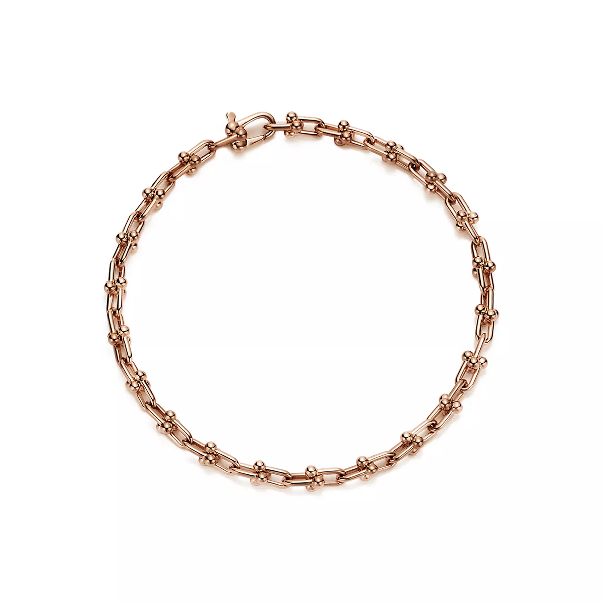 [⭐JeweliWhal]HARDWEAR MICRO LINK 44 MOTIF PINK GOLD BRACELET