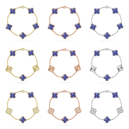 [⭐⭐JeweliWhal]CLOVER 5 MOTIF BLUE VEINS BRACELET COLLECTION
