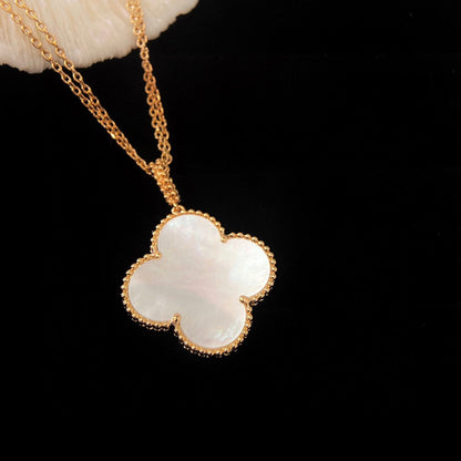 [⭐⭐JeweliWhal]CLOVER 25MM MOP LARGE PENDANT NECKLACE