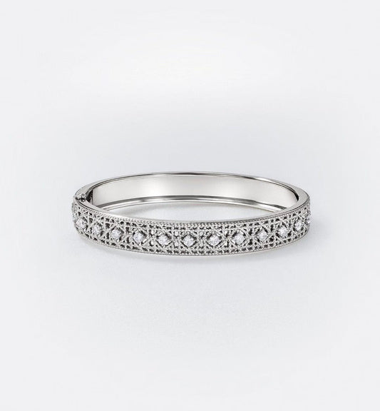 [⭐⭐JeweliWhal]2026 WOVEN-PATTERN BRACELET SET WITH FULL DIAMOND INLAY THREE-COLORS
