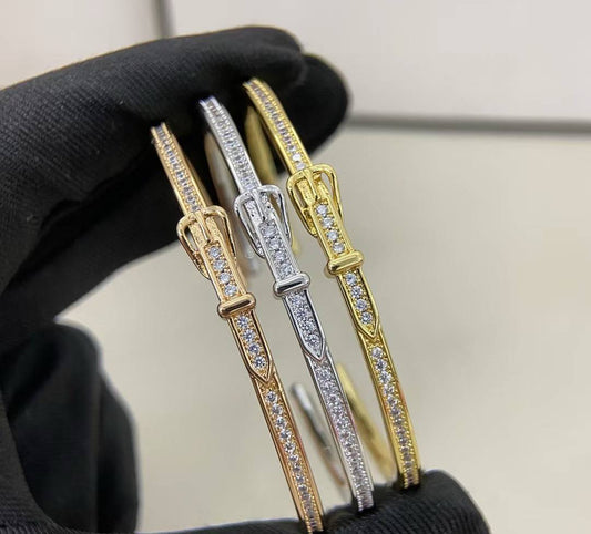 [⭐⭐JeweliWhal]DIAMOND-ENCRUSTED BRACELET THREE COLORS