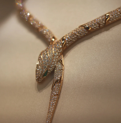 [⭐⭐JeweliWhal]HAUTE COUTURE GOLD SERPENTI NECKLACE