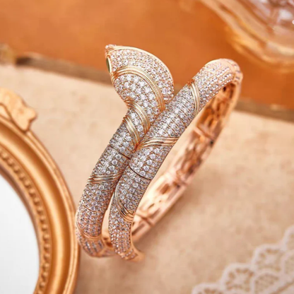 [⭐⭐JeweliWhal]HAUTE COUTURE GOLD SERPENTI BRACELET