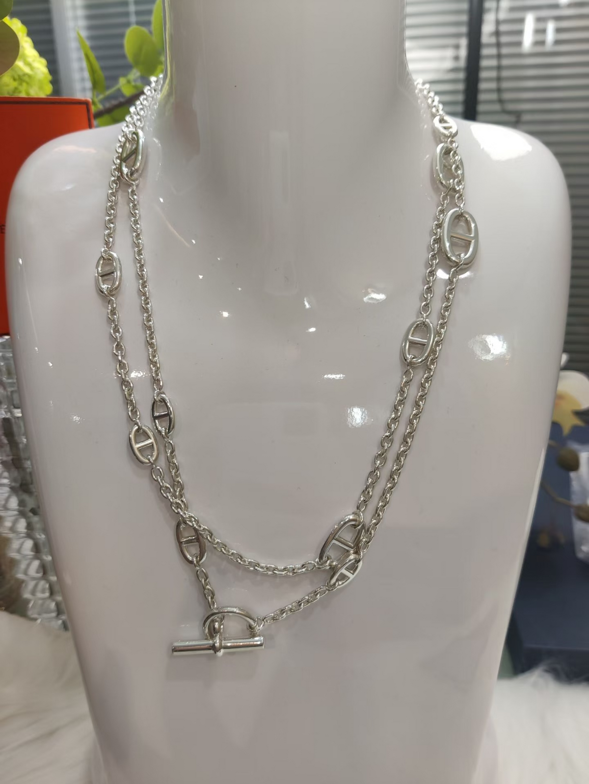 [⭐⭐JeweliWhal]クラシックシルバーセーターチェーン