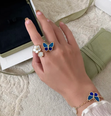 [⭐⭐JeweliWhal]2026 NEW TWIN BUTTERFLY LUCKY RING
