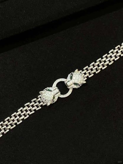 [⭐⭐JeweliWhal] DOUBLE PANTHER BRACELET