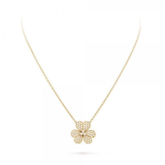 [⭐⭐JeweliWhal]FLOWER DIAMOND NECKLACE