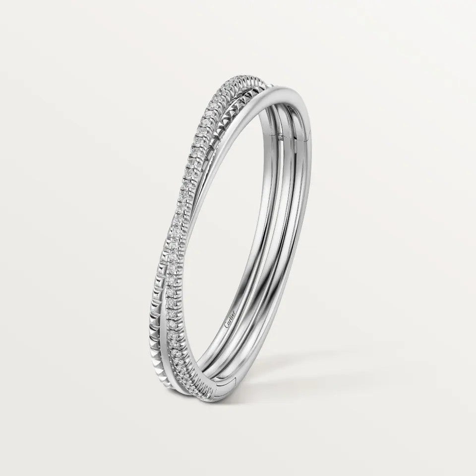 [⭐⭐JeweliWhal]ETINCELLE HALF-PAVED DIAMOND BRACELET