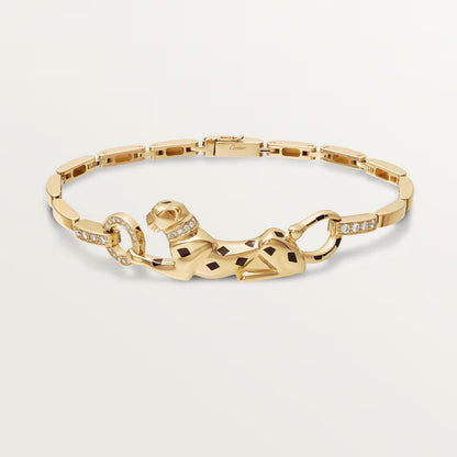 [⭐⭐JeweliWhal]PANTHERE HALF DIAMOND ON CHAIN BRACELET