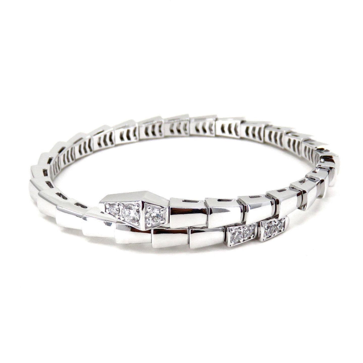 [⭐⭐JeweliWhal]SERPENTI BRACELET DIAMONDS SILVER